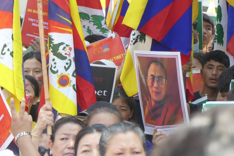 On Friday, members of the Tibetan community protested against China's participation in the G20 summit because of China's occupation of Tibet. Photo by Tibetan Youth Congress