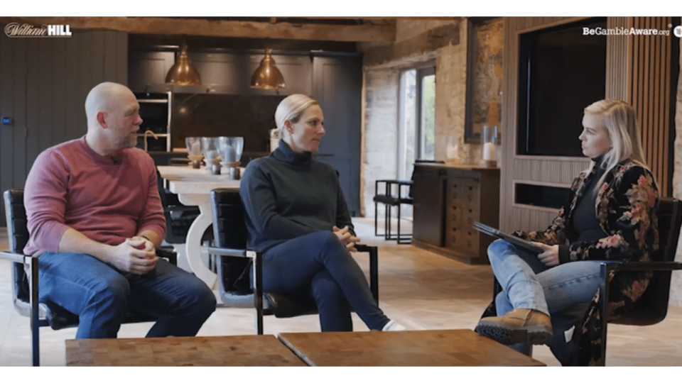 Mike and Zara Tindall in one of their kitchens