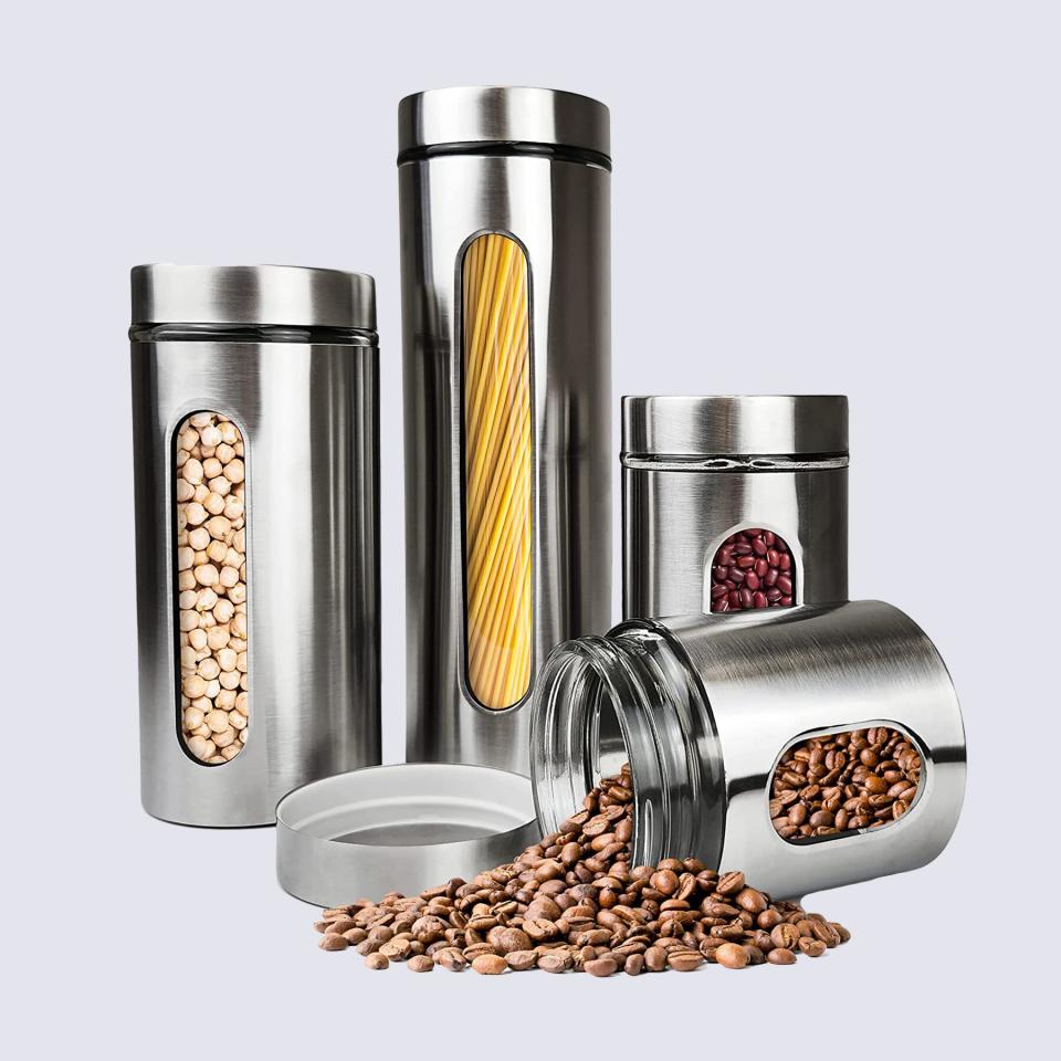 Homearray Stainless Steel Kitchen Canisters