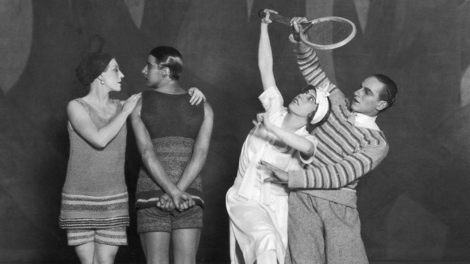 Chanel designed the costumes for Serge Diaghilev's Ballets Russes production of 'Le Train Bleu' in London in 1924. - Sasha/Hulton Archive/Getty Images/Courtesy V&A