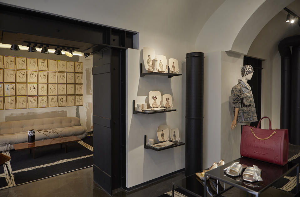 Inside the Antonio Marras store in Rome.