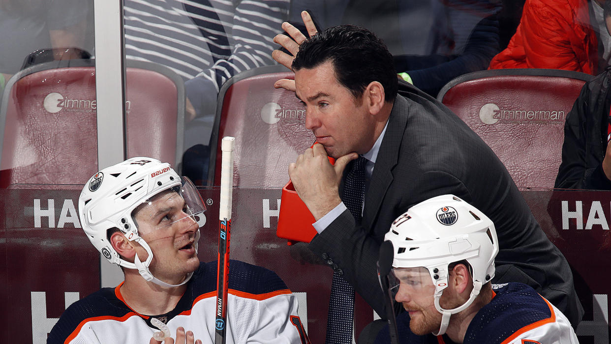 Jay Woodcroft and Darryl Sutter, making Alberta proud. (Getty Images)