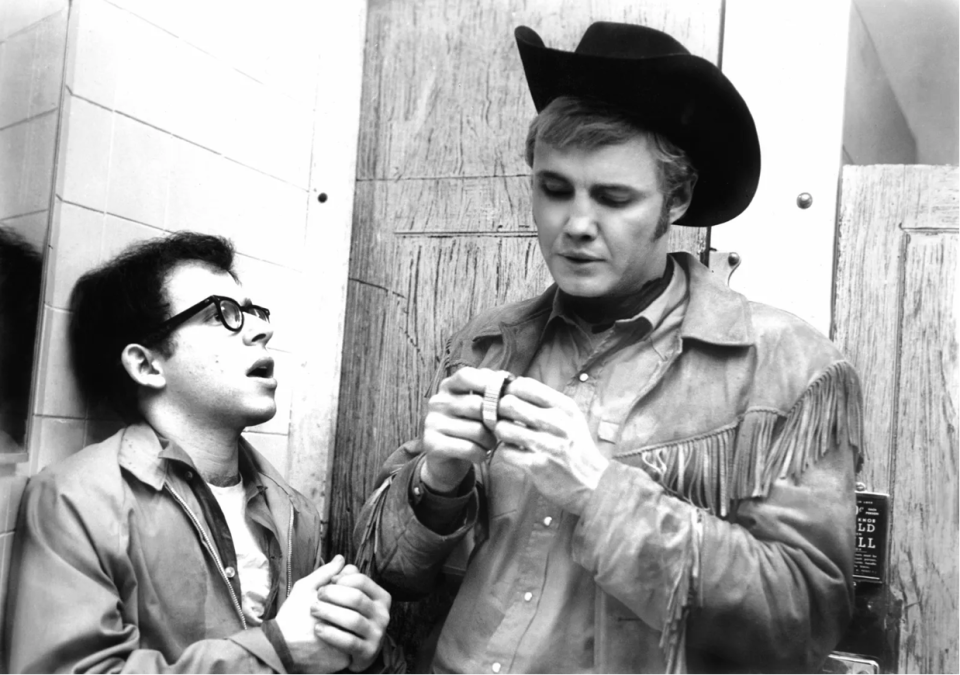 Bob Balaban and Jon Voight in a scene from 'Midnight Cowboy'