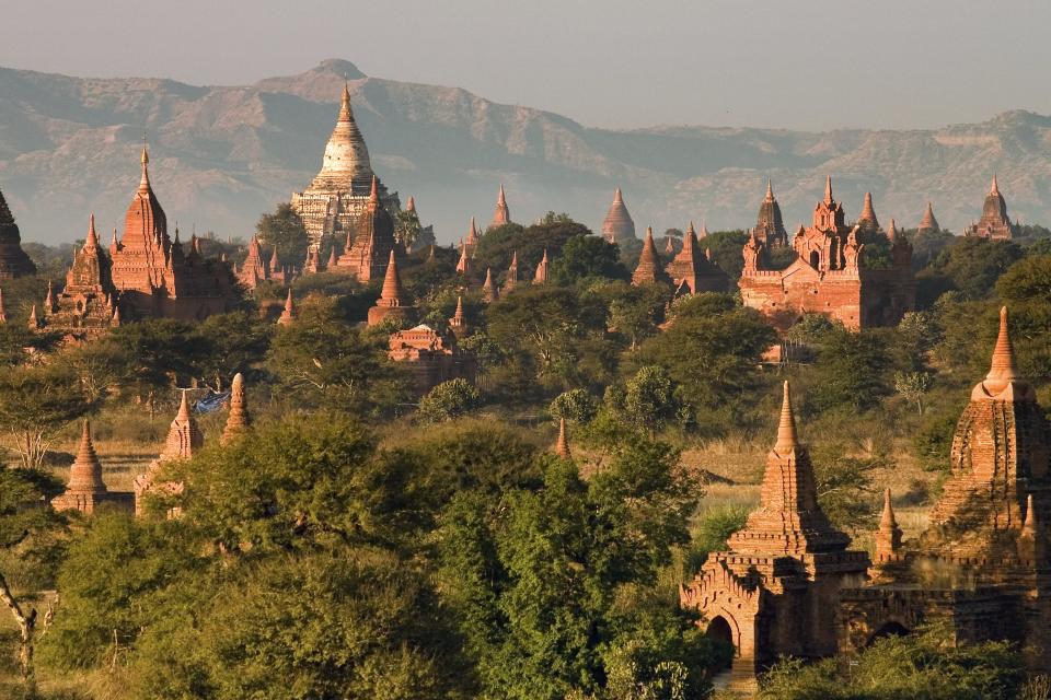 The skyline of Bagan