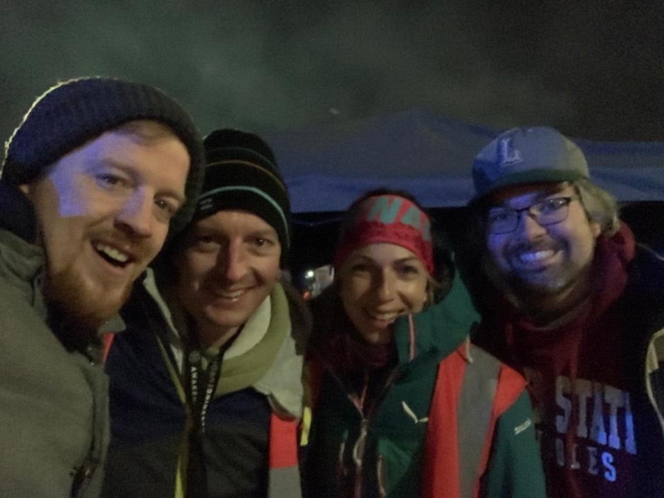 Tallahassee family physician Dr. John Turner, right, with fellow medical team members from Europe at the  Poland/Ukraine border.