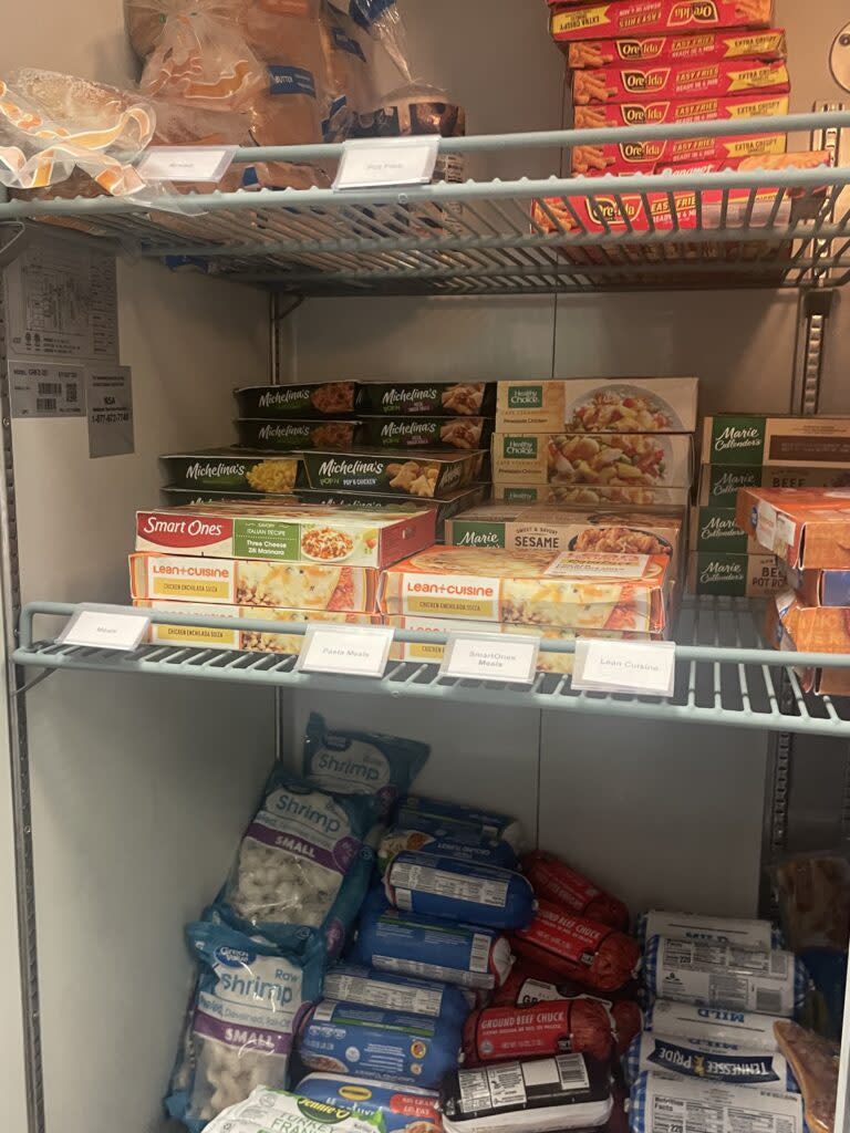 A filled freezer in Scrappy's Pantry, a food bank for students at the University of Tennessee-Chattanooga. (Photo: Submitted)