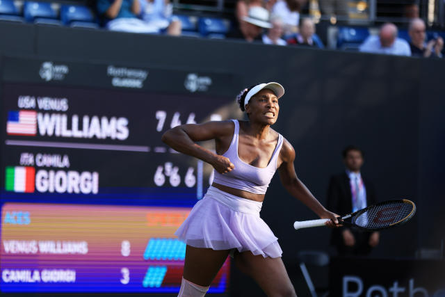 Venus Williams gets first top 50 win since 2019 in 3-hour upset at  Birmingham Classic - Yahoo Sports