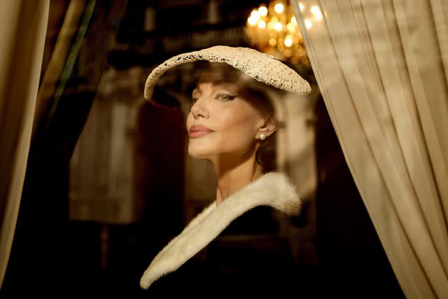 <p>Pablo Larrain</p> Angelina Jolie in "Maria"