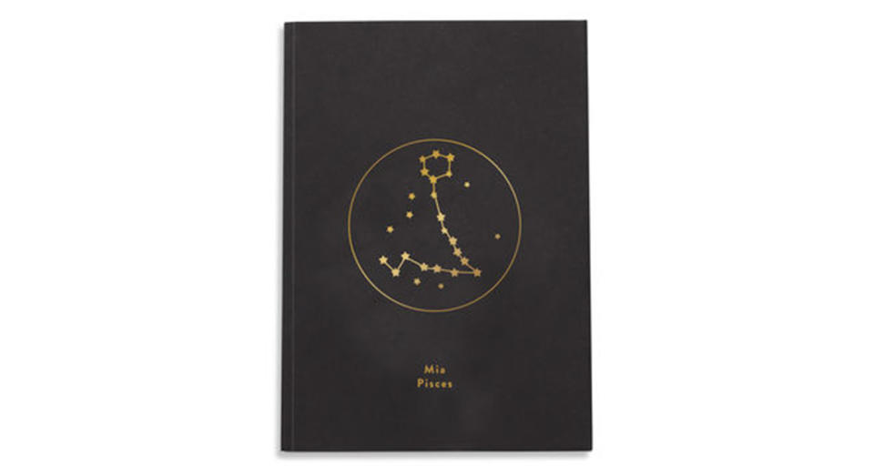 Personalised Zodiac Star Sign Foil Notebook 