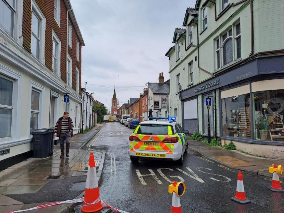 Salisbury Journal: Police have shut Dews Road