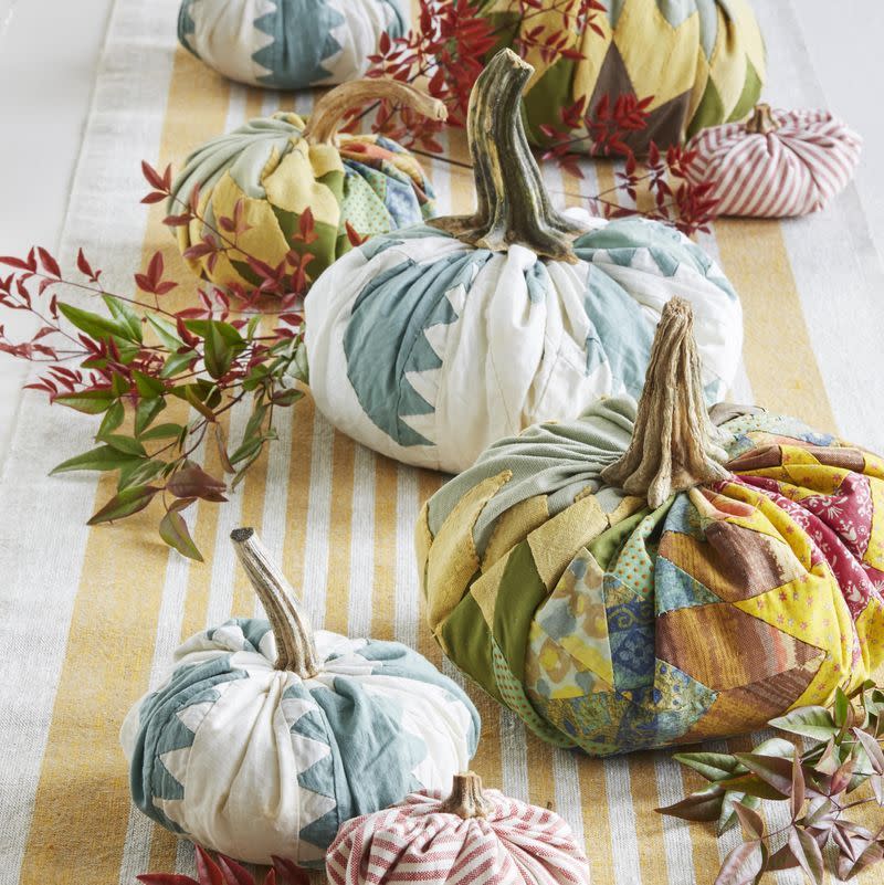 Fabric Pumpkin Centerpiece