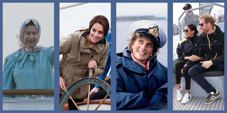 30 Photos of the British Royals Rowing, Sailing, and Cruising on Boats