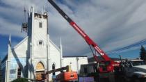 Petitcodiac Baptist Church loses its 137-year-old steeple