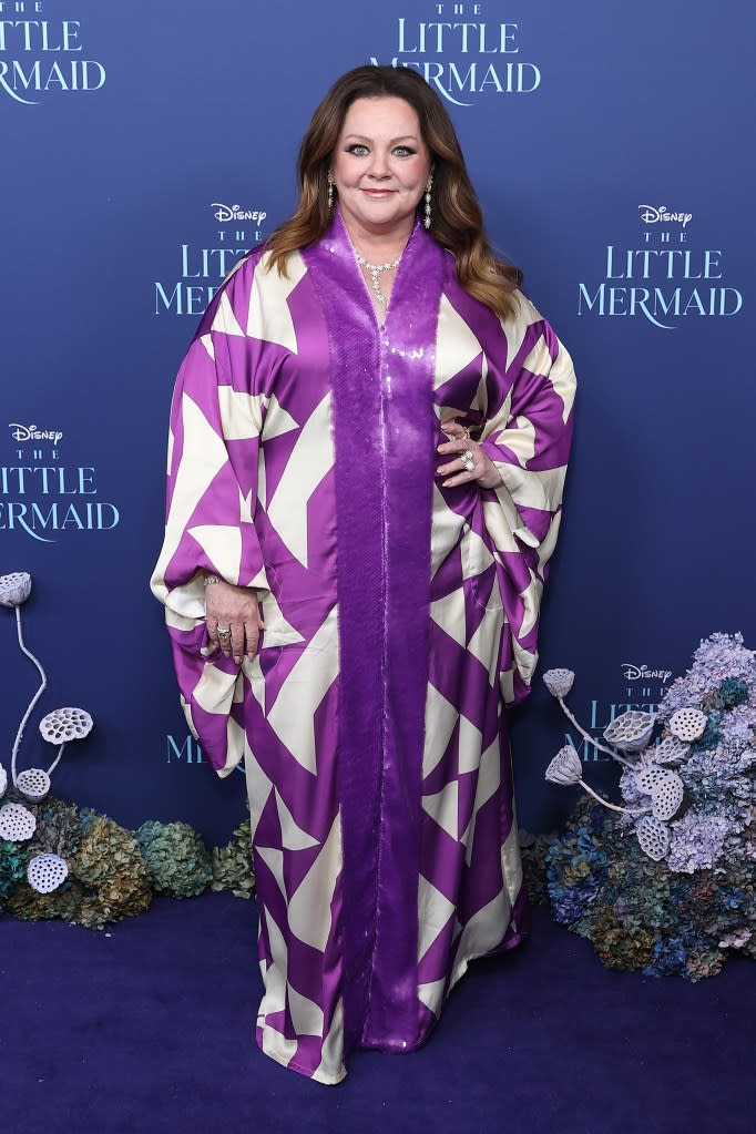 Melissa McCarthy, who plays “Ursula” in the 2023 film “The Little Mermaid,” has been candid about weight loss. Getty Images