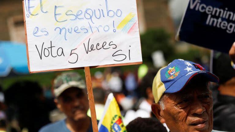 Una de las manifestaciones en Venezuela.