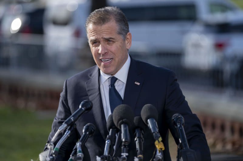 President Joe Biden's son Hunter Biden said during a December 13 press conference that he would comply with subpoenas to testify before the GOP-controlled Oversight Committee in public, although the heads of the committee demanded he testify in private. Photo by Bonnie Cash/UPI