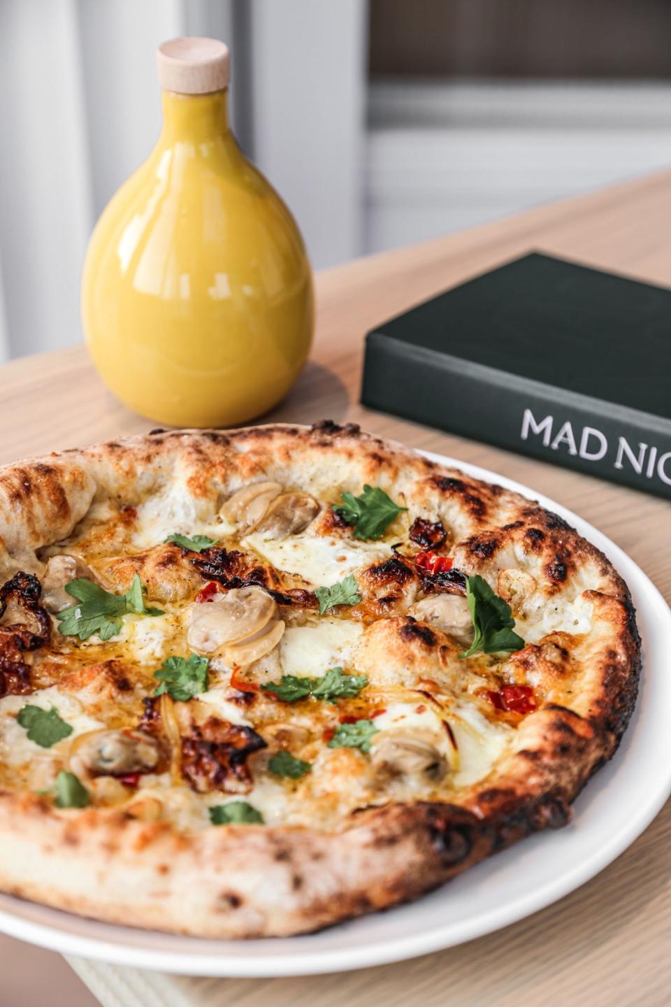 A selection of pizzas from fermented dough are a highlight on the menu at Mad Nice in Midtown.
