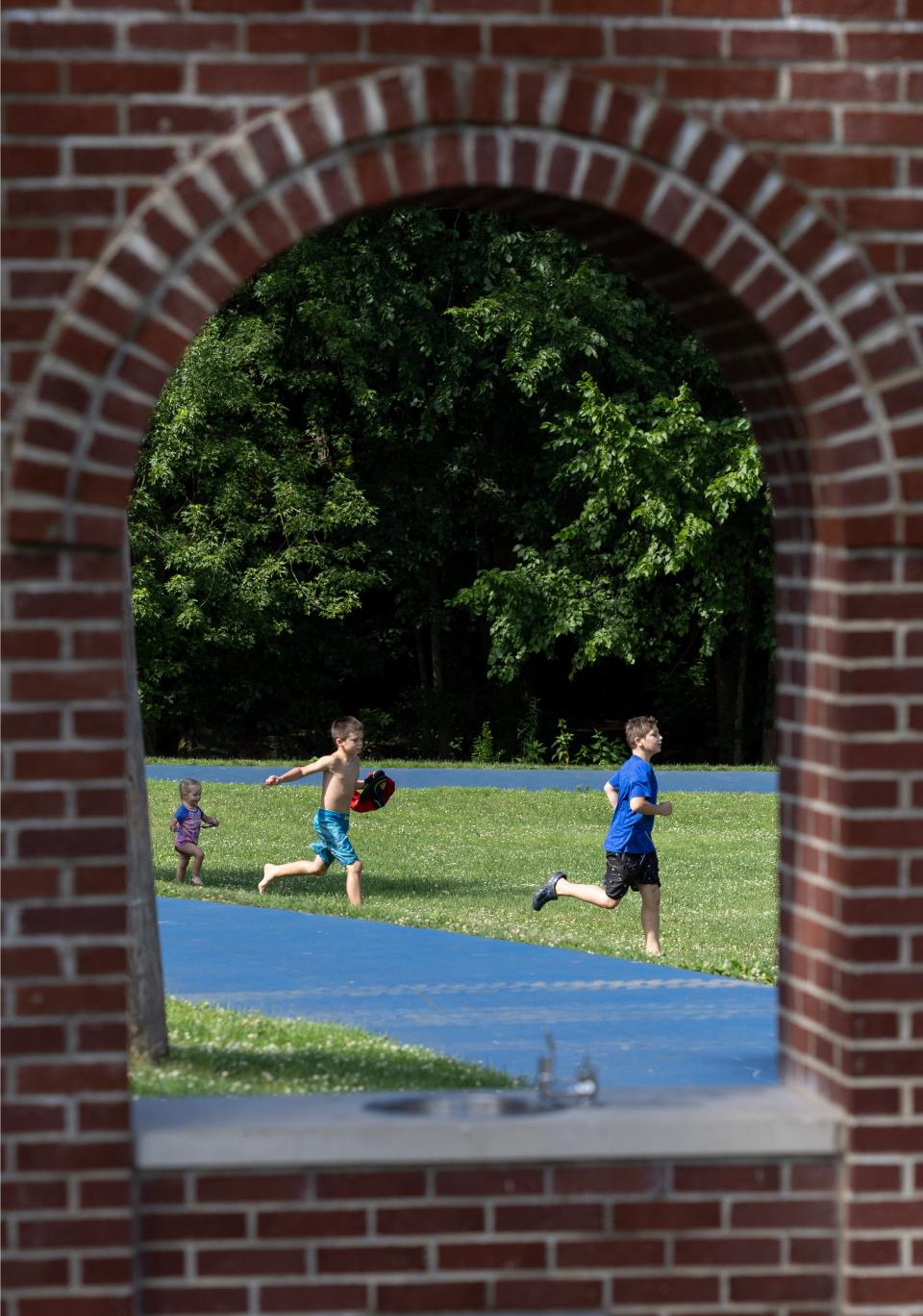 Children play last week at Reservoir Park in Massillon. The city is seeking community input on its new parks master plan and will hold a public meeting Tuesday to gather feedback.