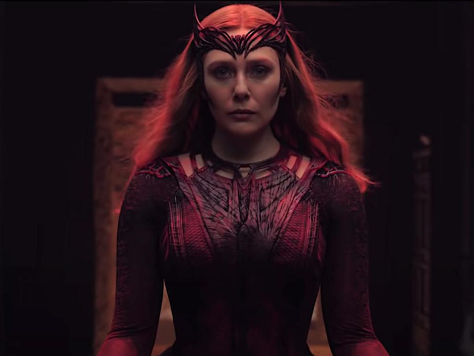 Elizabeth Olsen as Scarlet Witch in "Doctor Strange in the Multiverse of Madness."