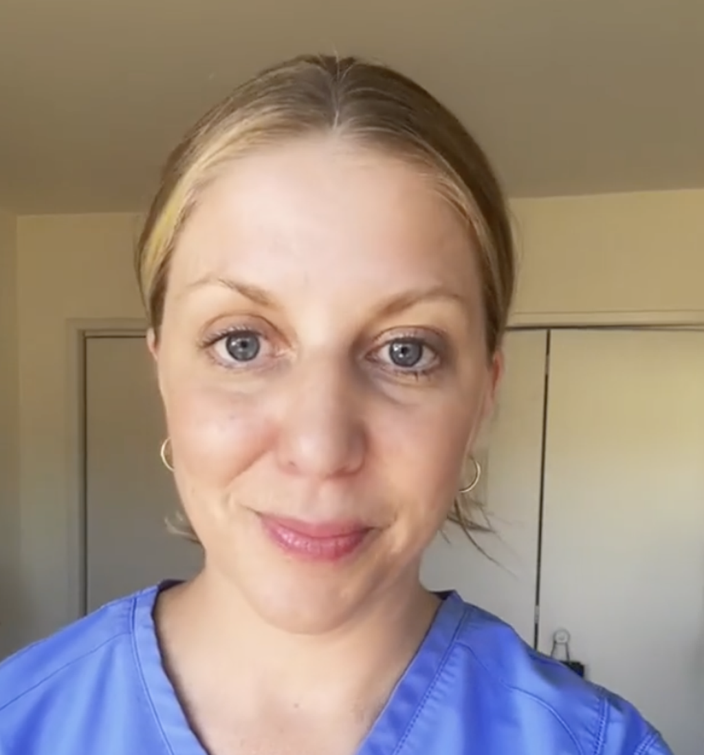 Julie has been working as a hospice nurse in Los Angeles for the past five years (hospicenursejulie/ Instagram)