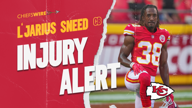 Chiefs CB L'Jarius Sneed suffers apparent head injury on opening