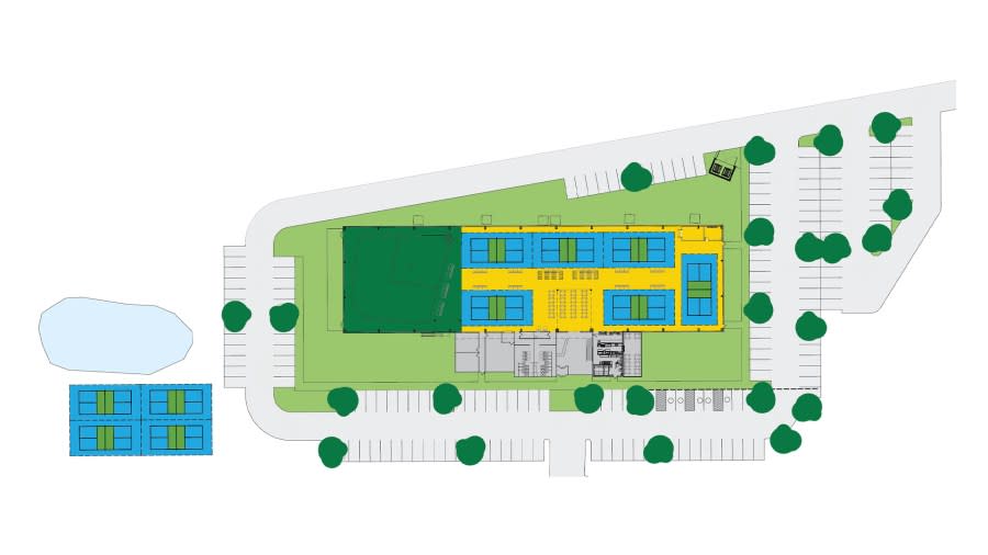 The site plan for Dinks & Dingers. (Courtesy Dinks & Dingers Social Club)