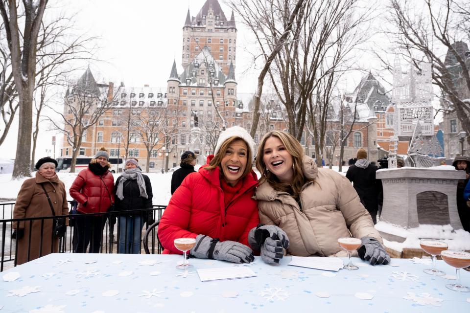 Hoda Kotb and Jenna Bush Hager in Quebec City (NBC NEWS / NATHAN CONGLETON)