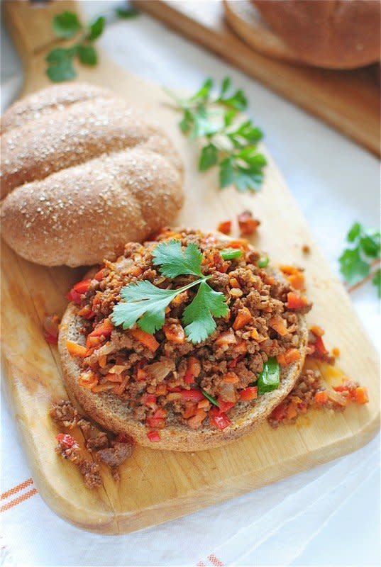 <strong>Get the <a href="http://bevcooks.com/2013/05/korean-sloppy-joes/" target="_blank">Korean Sloppy Joes recipe</a> by Bev Cooks</strong>