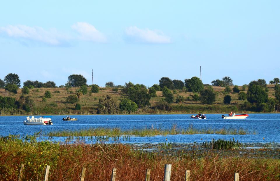 The Polk County Sheriff's Office, along with several other agencies, have been searching Lake Annie near Dundee for a 9-year-old Port St. Lucie boy who fell off a pontoon boat Saturday.