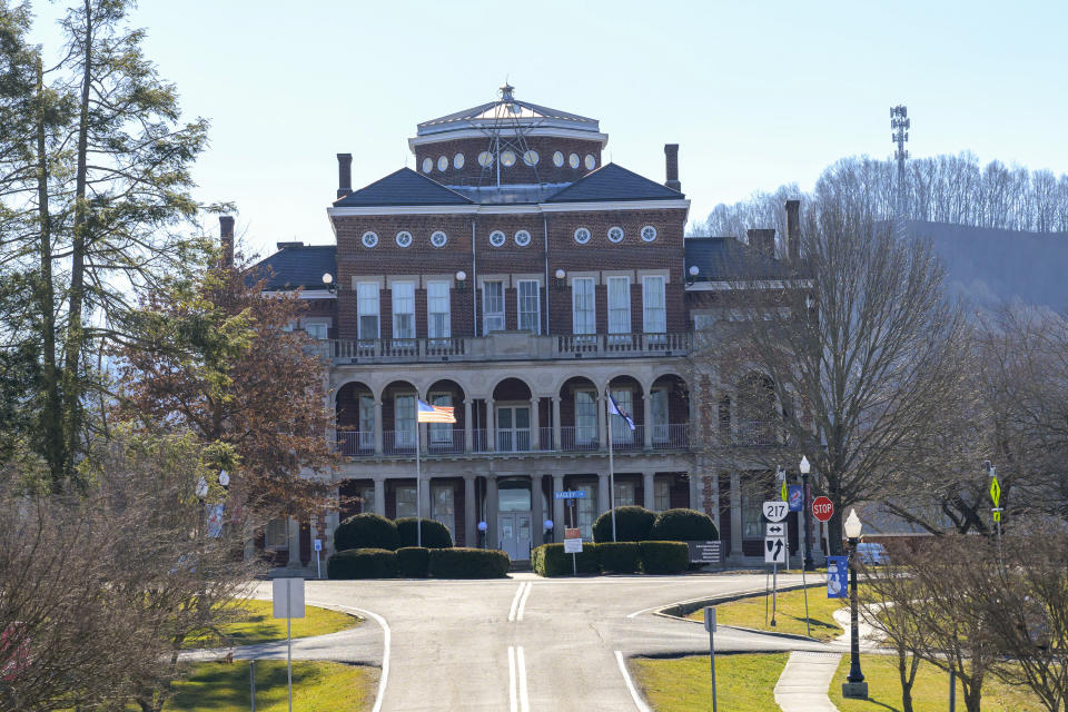 Southwestern Virginia Mental Health Institute is shown, Monday, Feb. 5, 2024, in Marion, Va. There's consensus in Virginia that the mental health care system is in need of reform, due to what Gov. Glenn Youngkin’s administration says is an overreliance on hospitalization at a time of growing need. (AP Photo/Earl Neikirk)