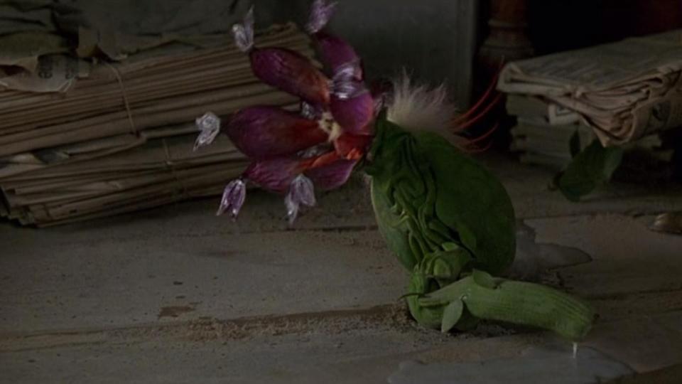 A purple plant in Jumanji