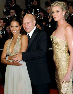 Halle Berry , Patrick Stewart and Rebecca Romijn at the 2006 Cannes Film Festival premiere of 20th Century Fox's X-Men: The Last Stand