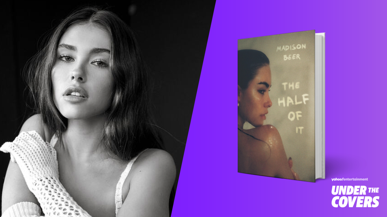 Madison Beer speaks to Yahoo Entertainment about her new memoir, The Half of It, which is out now. (Images: Matthew Priestley, Harper)