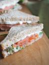 <p><strong>Smoked Salmon Sandwich</strong></p><p>The Smoked Salmon Sandwich on wheat became Washington’s official sandwich in 1987. But lawmakers say, the condiments are your choice. A great dish at <a href="https://www.pikeplacechowder.com/" rel="nofollow noopener" target="_blank" data-ylk="slk:Pike Place Chowder;elm:context_link;itc:0;sec:content-canvas" class="link ">Pike Place Chowder</a> to eat for breakfast or lunch we recommend to top your sandwich with capers. </p>