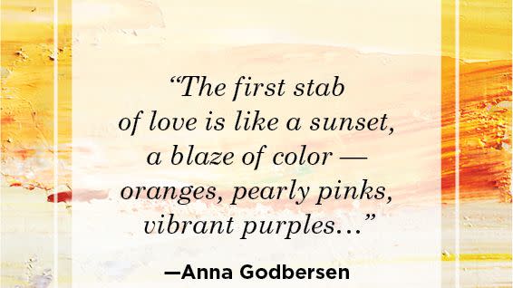 sunset quote about love