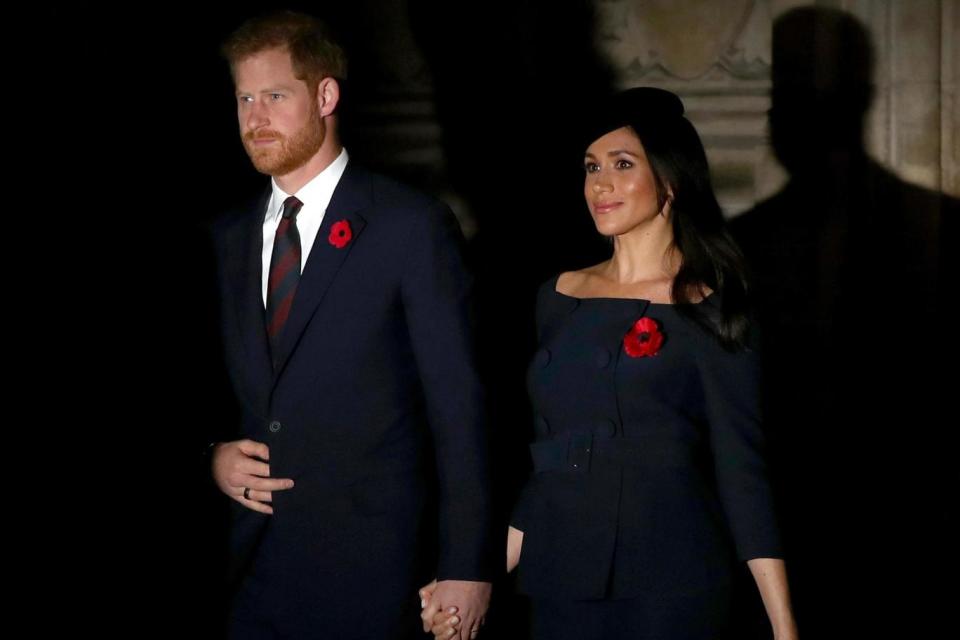 The couple recently visited Westminster Abbey in London to mark the centenary of the Armistice (PA)