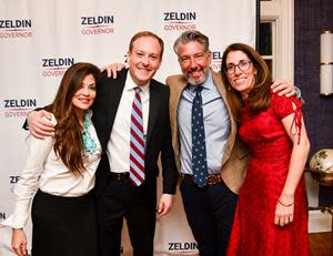 From Left to Right: Diana Zeldin, Lee Zeldin, Matthew J. Bruderman and Kerri Beth Bruderman