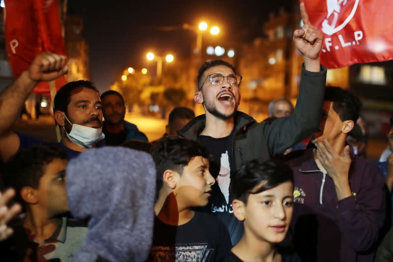 Palestinians call for holding elections on planned date, in Gaza City