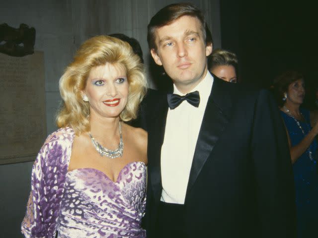 <p>Tom Gates/Archive Photos/Getty</p> Donald Trump and Ivana Trump at the Costume Institute Gala on December 9, 1985.