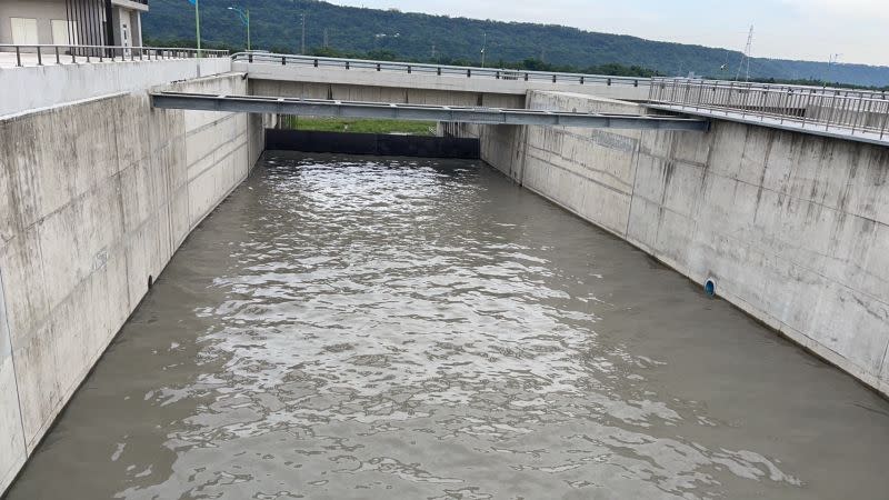 ▲北水局已將阿姆坪防淤隧道沖淤池放滿，將適時利用排洪機會進行沖淤，發揮水庫防淤延壽功能。（圖／北水局提供）