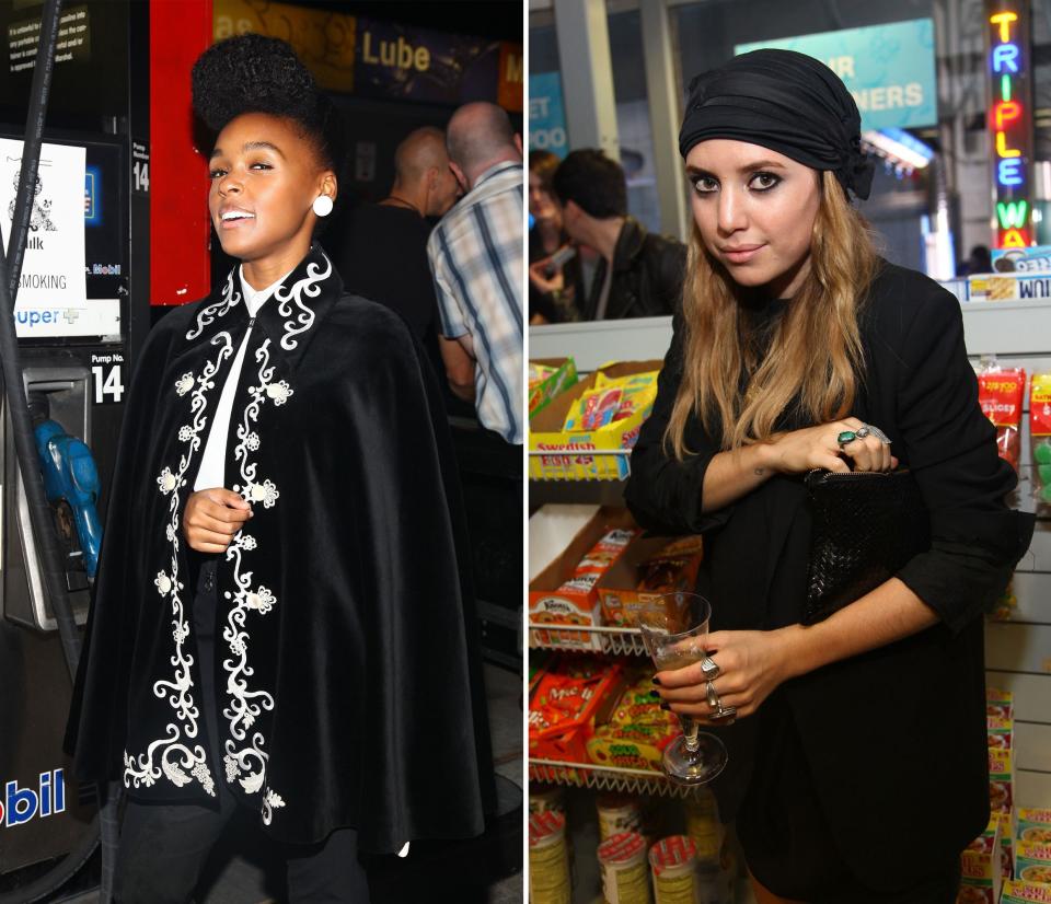 Janelle Monaé, left, and Lykke Li, right, at the Alexander Wang Spring 2010 party