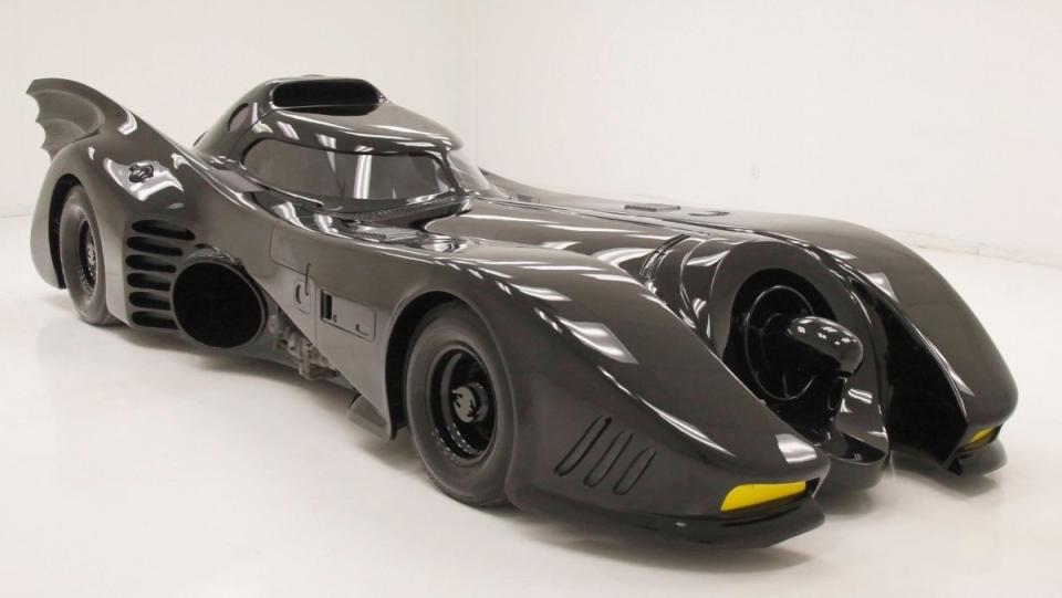 The Batmobile styled like 1989's Batman