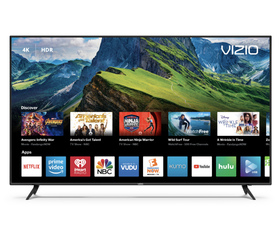 VIZIO 65” Class 4K Ultra HD (2160P) HDR Smart LED TV. (Photo: Walmart)