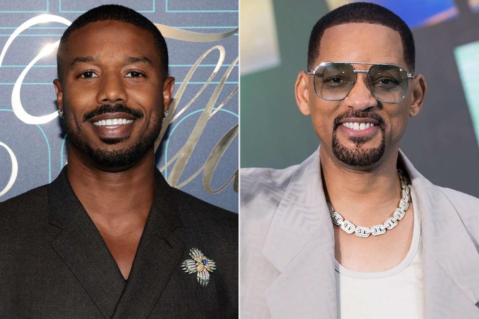 <p>Dimitrios Kambouris/Getty; Ben Kriemann/WireImage</p> Michael B. Jordan and Will Smith