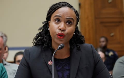 Ayanna Pressley is the first African-American woman to represent Massachusetts in Congress - Credit: AP Photo/Pablo Martinez Monsivais