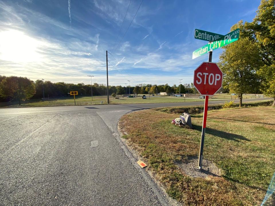 The Williamsburg Youth League is asking for county assistance to stop vehicles that run through the Fountain City Pike Intersection with North Centerville Road from driving through its parking area and ballfields.