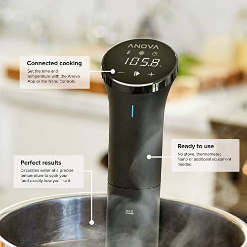 Anova Culinary | Sous Vide Precision Cooker Nano (750 Watts) &amp; Vacuum Sealer Accessory | Bundle | Anova App Included (Amazon / Amazon)