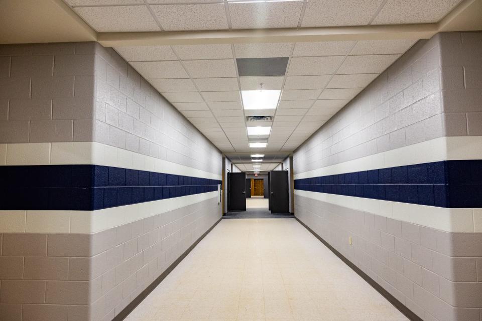 The halls of Kirkwood High School in Clarksville.