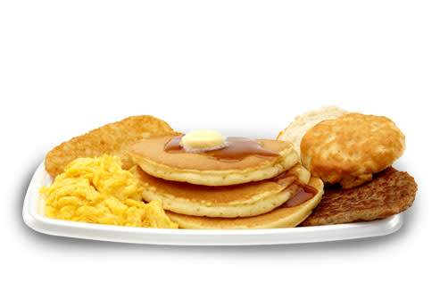McDonald’s Big Breakfast with Hotcakes has a big calorie count: 1,090 calories. If you get the Big Breakfast without the hotcakes (and regular-sized biscuit), you’ll be eating 740 calories.