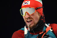 <p>Vous doutiez des conditions difficiles à Pyeongchang ? Cette photo de Timofei Lapshin devrait vous convaincre. (crédit Getty) </p>